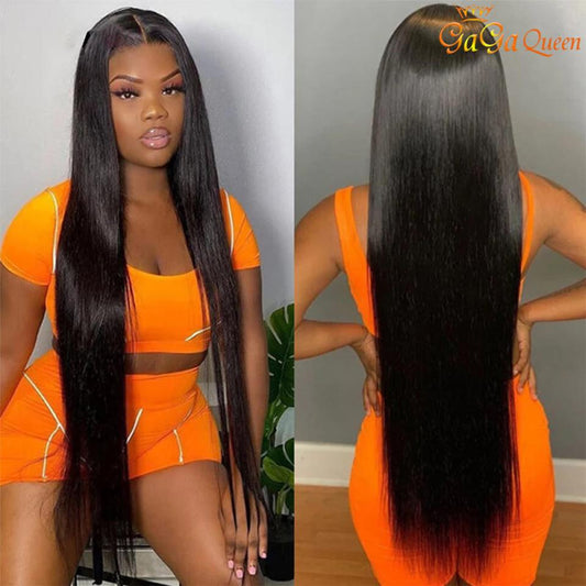 Gagaqueen Brazilian Straight Lace Front Human Hair Wig
