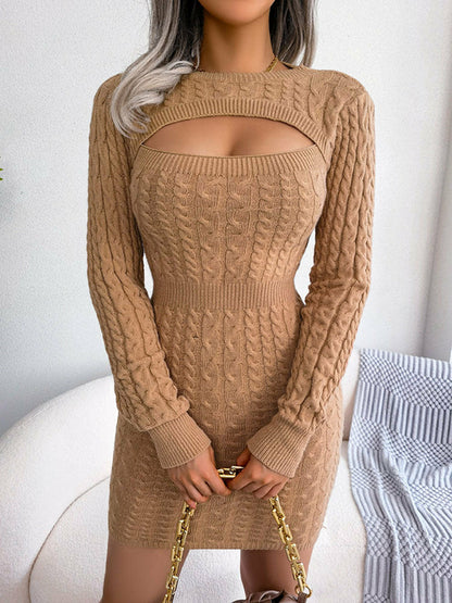 Peek-a-Boo Sweater Dress