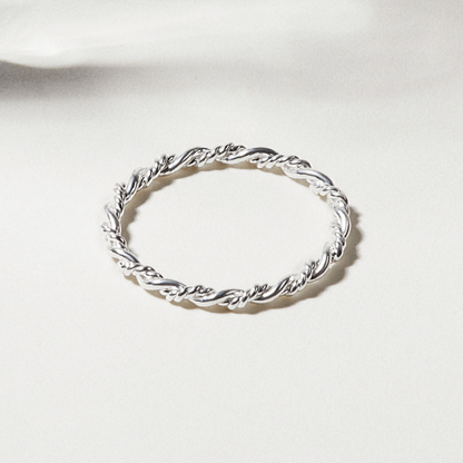 Dainty Braided Stacking Ring