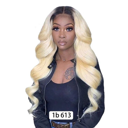 Body Wave 1B Transparent Lace Human Hair Wig