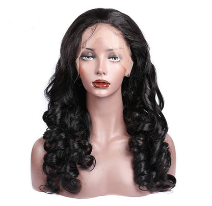 Curled Hair 13x6 Transparent Lace Frontal Brazilian Human Hair Wig